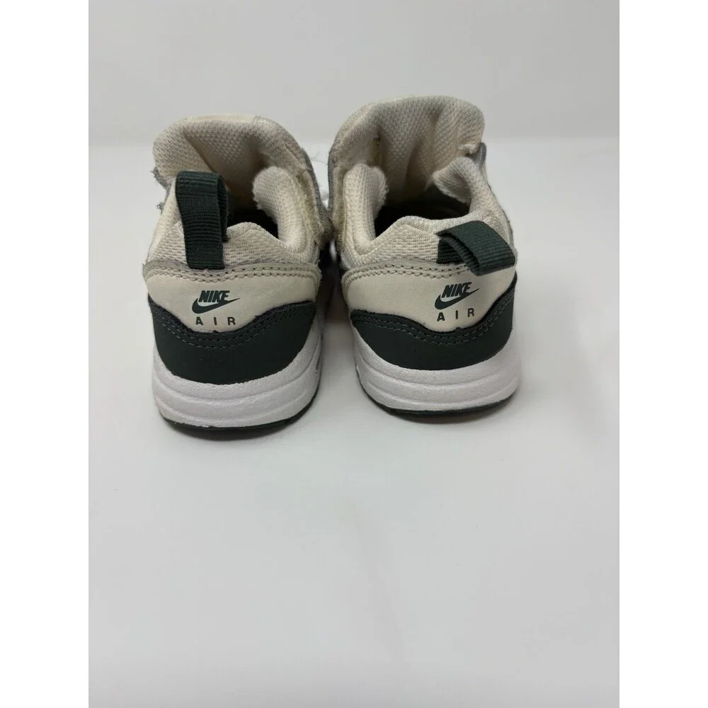 Nike Air Max 1 EasyOn Toddler Size 6C DZ3309-108 White Stadium Green